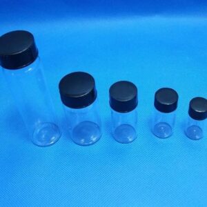 Bộ 5 Lọ thủy tinh 5 ml - trắng