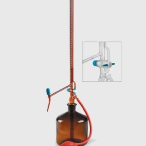 Buret tự động nâu 50ml class AS + chai 2L + Quả bóp