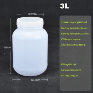 Chai nhựa 3 lít MR