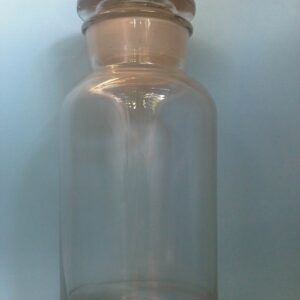 Chai thủy tinh MR 1000ml nút nhám màu trắng
