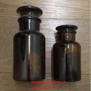 Chai thủy tinh MR nút mài 500 ml - Nâu