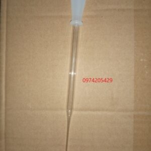 Pipet paster thủy tinh + Bóp silicon cho pipet pasteur thủy tinh