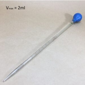 Ống hút thủy tinh - pipet thủy tinh dài 30cm có bóp cao su với các thể tích 1ml