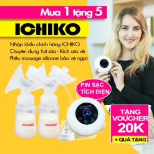 Máy Hút Sữa Điện Đôi Ichiko Nhật Bản